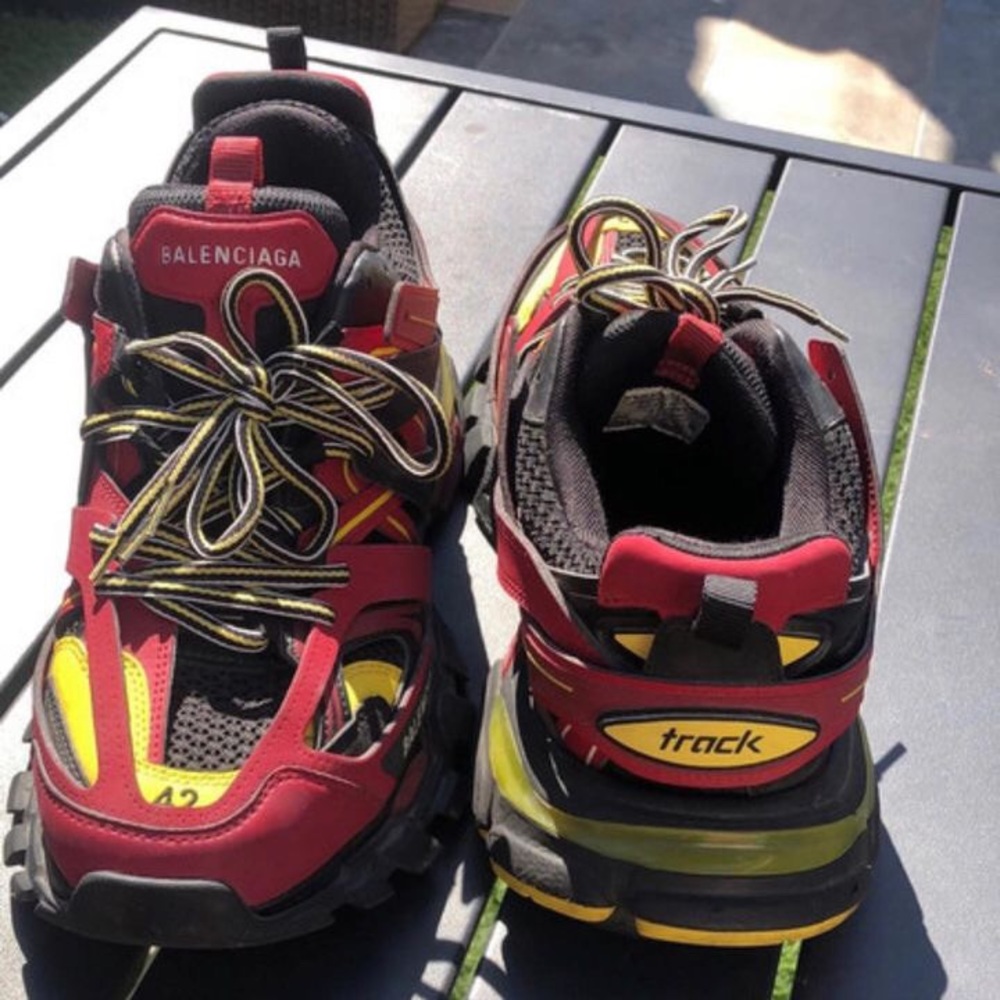 Balenciaga track trainers ‘burgundy’